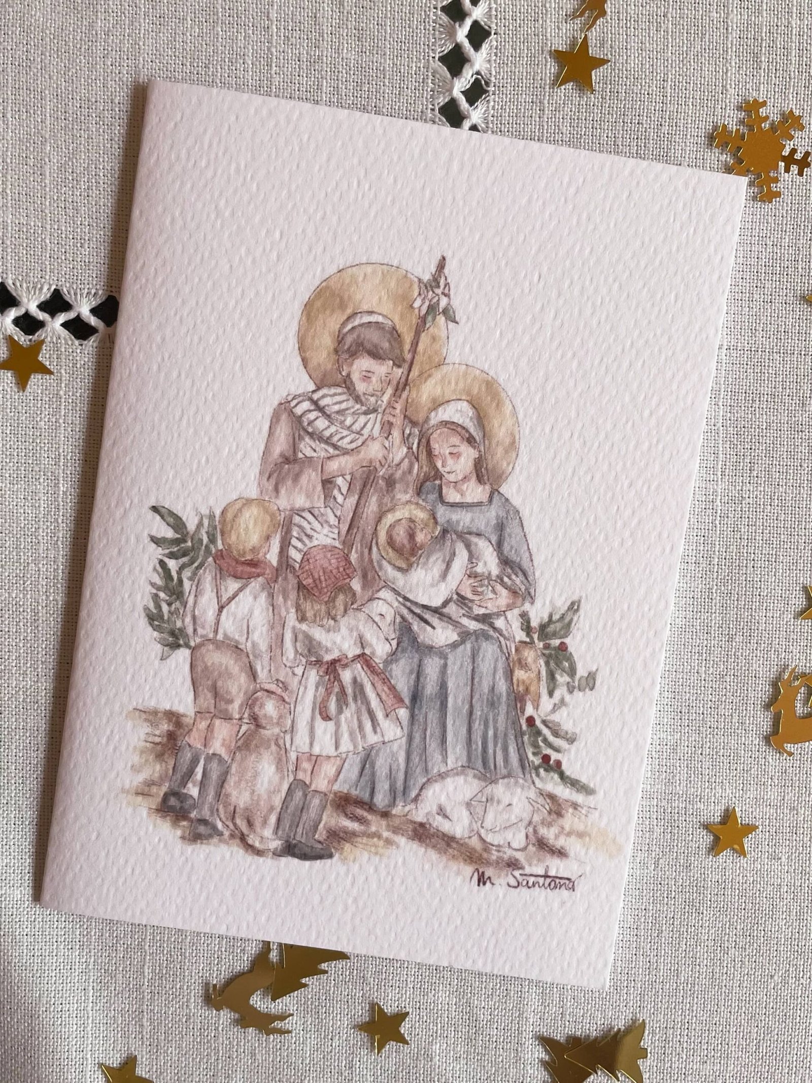 Pack de 8 Christmas- Sagrada familia