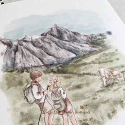 Láminas montaña (conjunto de dos láminas)