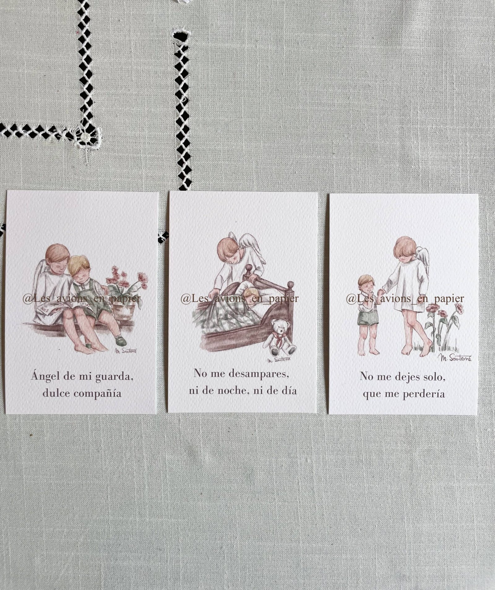 Láminas Ángel de la guarda- niño - Imagen 2