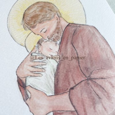 San José con niño Jesús bebé