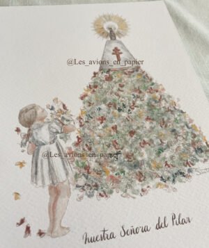 Virgen del Pilar (niña con ofrenda floral)