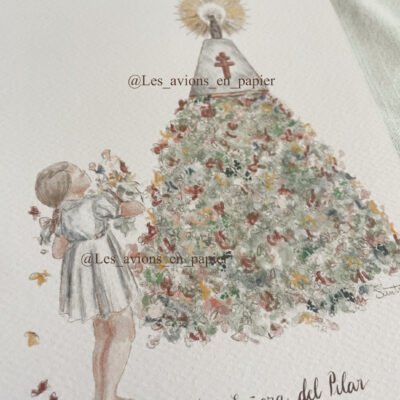 Virgen del Pilar (niña con ofrenda floral)