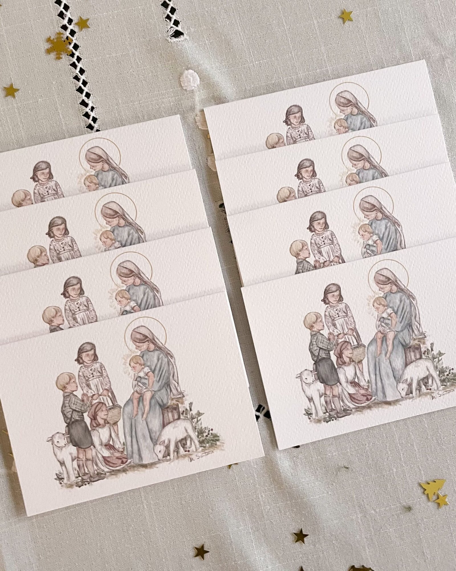 Pack de 8 Christmas- Los niños - Imagen 2