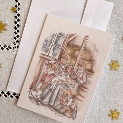 Pack de 8 Christmas- Nieve en Belén