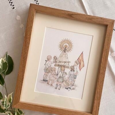Cuadro Virgen del Pilar con niños